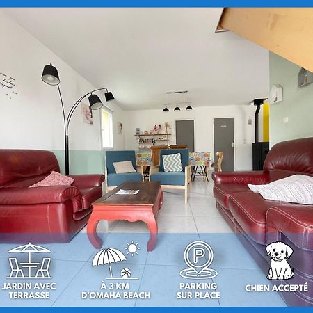 Sweet Omaha Belle Maison Recente Lumineuse Et Cosy Bien Equipee Jardin Clos 15 Mn A Pied Plage Omaha Beach Et Proche De Bayeux & Port En Bessin Saint-Laurent-sur-Mer Eksteriør billede