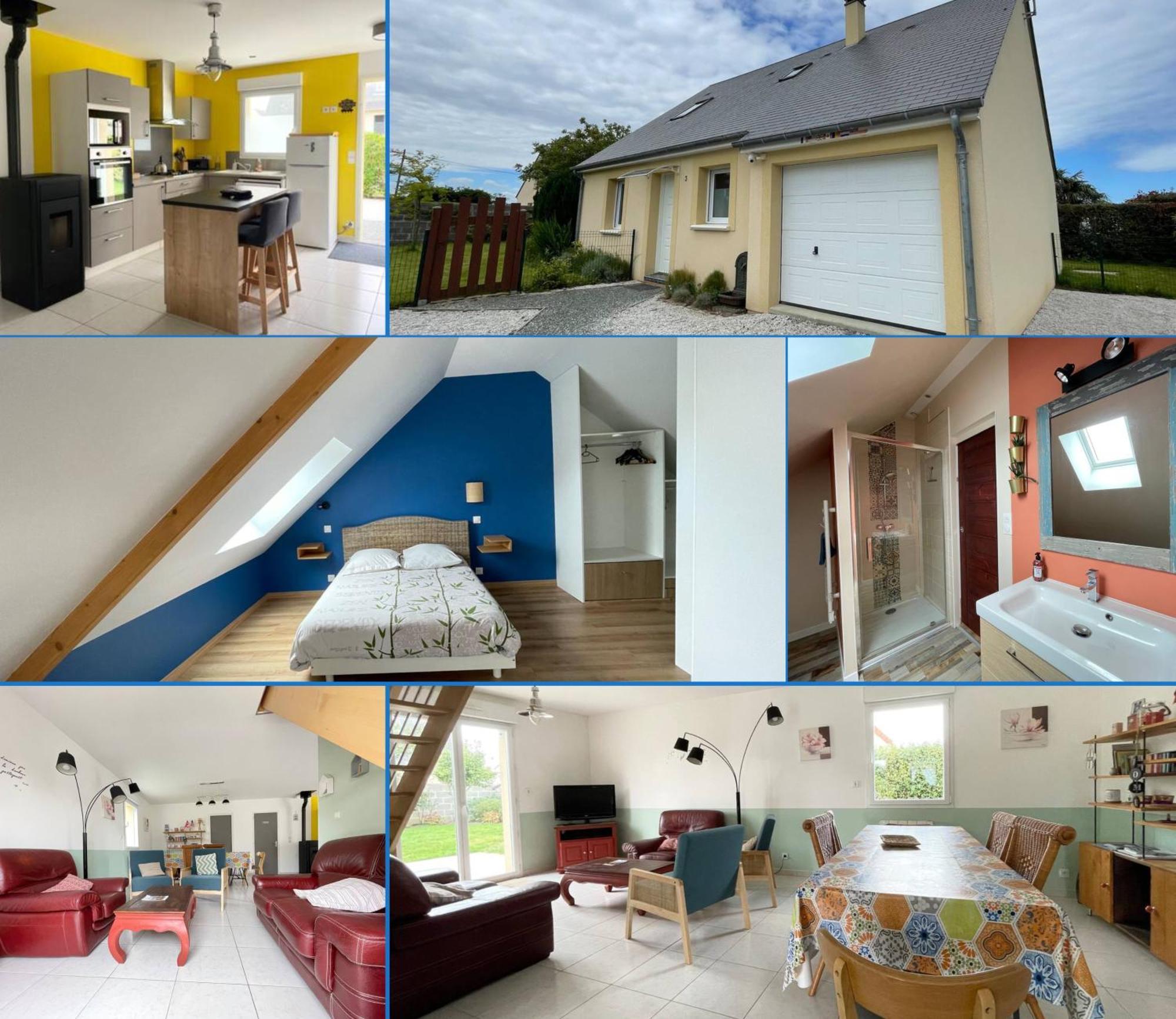 Sweet Omaha Belle Maison Recente Lumineuse Et Cosy Bien Equipee Jardin Clos 15 Mn A Pied Plage Omaha Beach Et Proche De Bayeux & Port En Bessin Saint-Laurent-sur-Mer Eksteriør billede